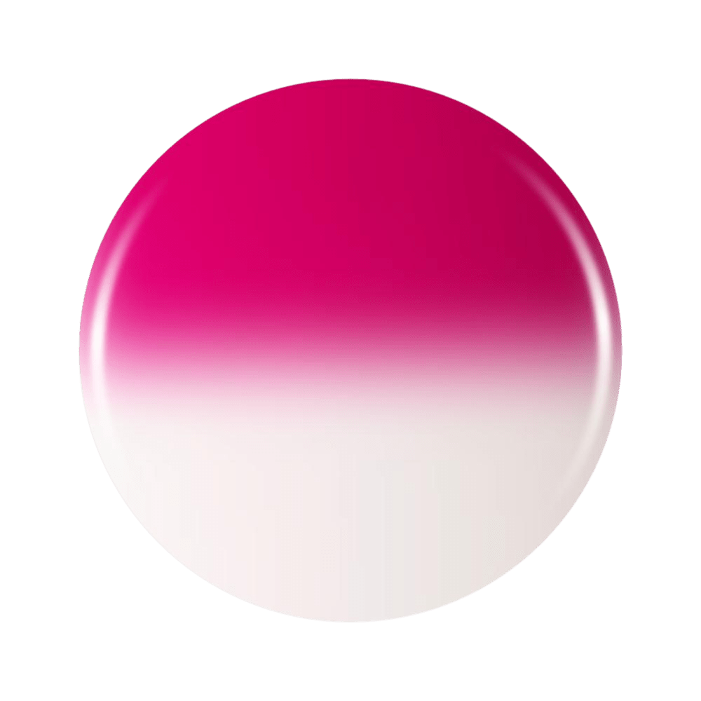 Berry Creme: Fuchsia Pink & White Temperature Color Shifting Gel Nail Polish