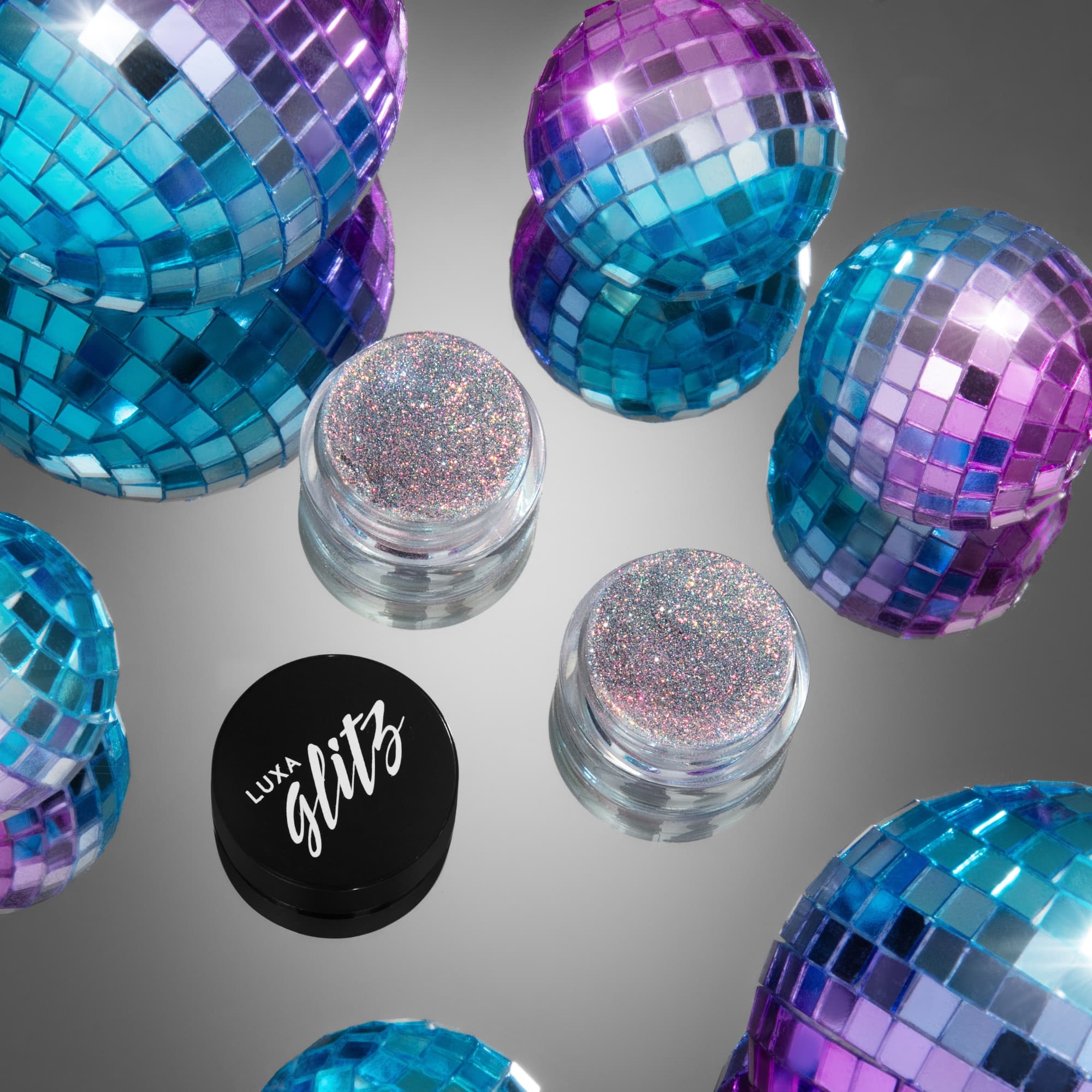 LUXA Disco Flash Glitz - Fire & Ice Jars