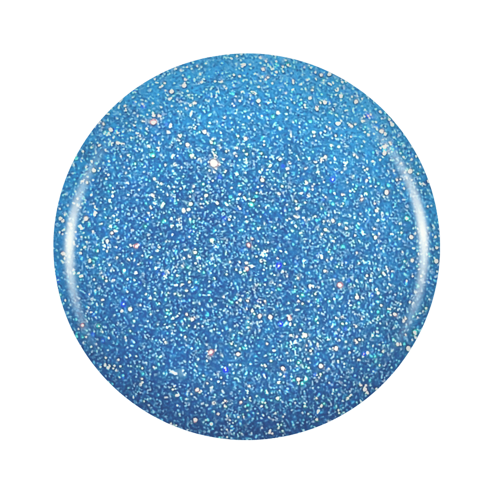 Glisten Pants: Holo Jelly Blue Sheer Gel Nail Polish