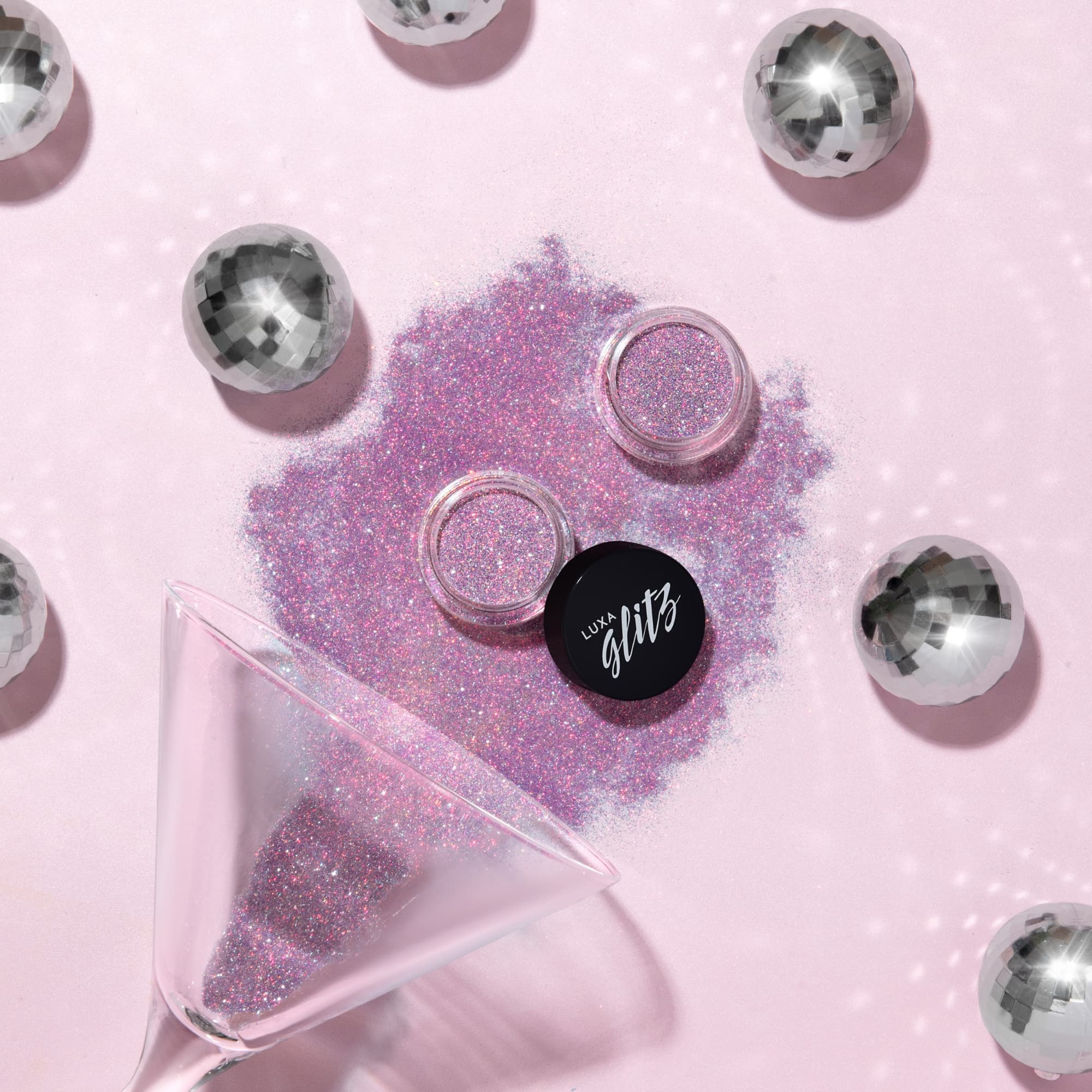 LUXA Disco Flash Glitz - Lava Lamp Jars