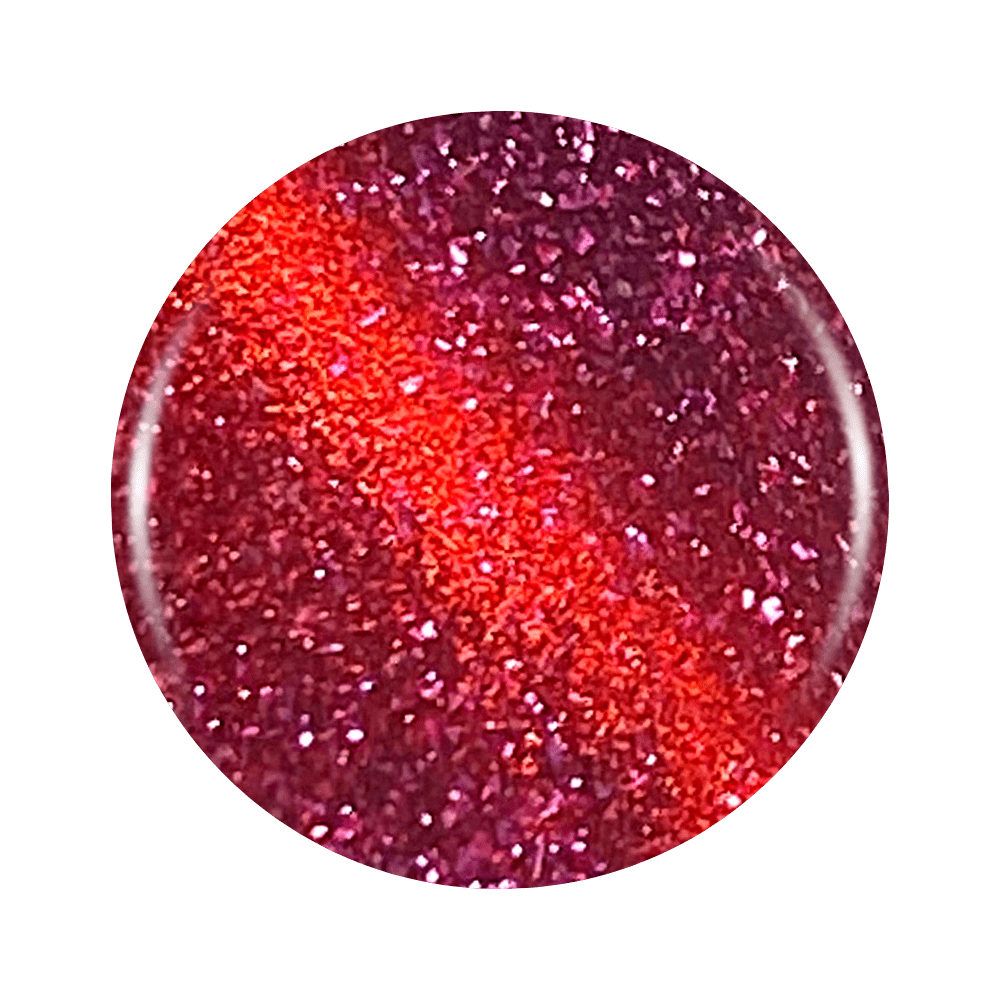 Red Cat's Eye Shimmer Metallic Gel Nail Polish: Cat's Eye No. 14 Gel Color