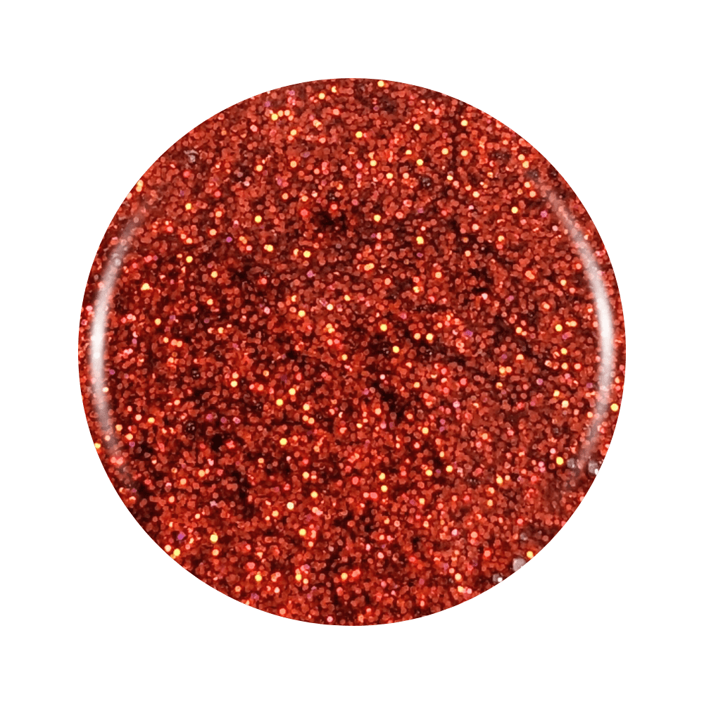Rock The Kasbah: Fire Red Glitter Gel Nail Polish