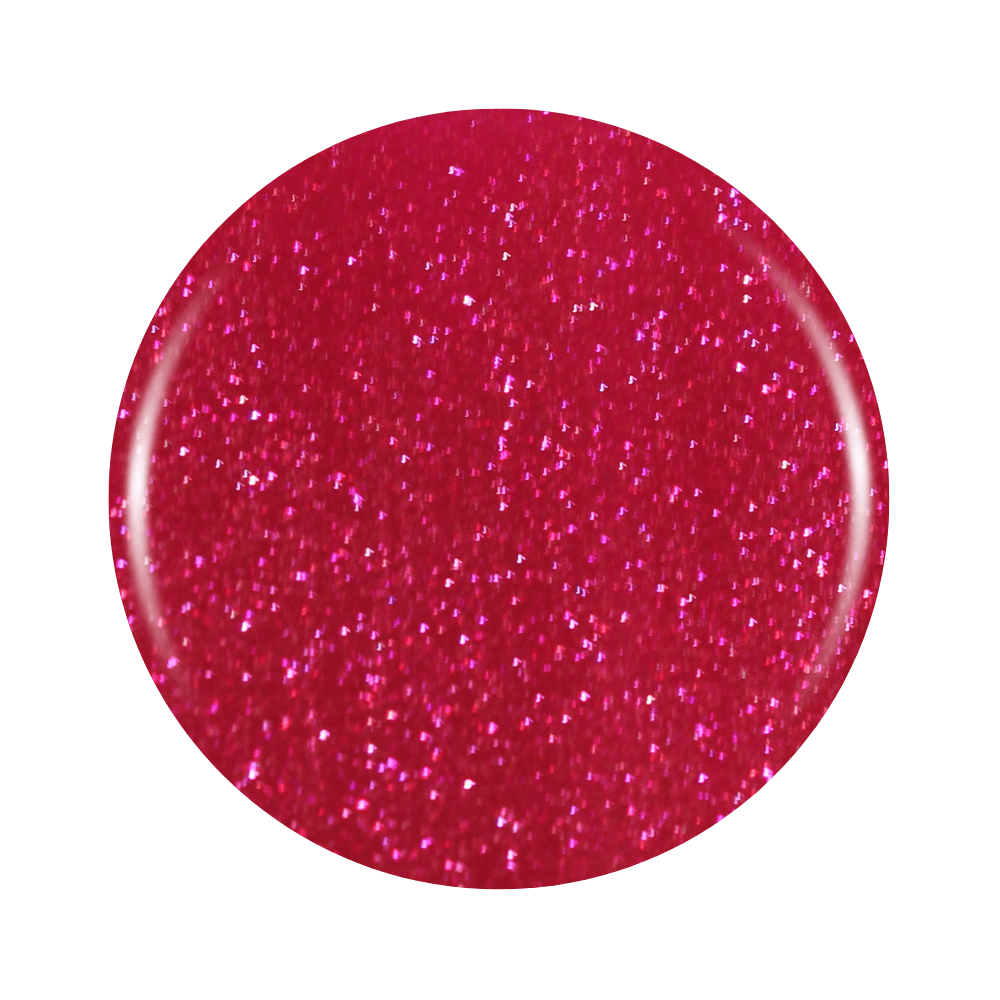 Swipe Right: Sparkling Pinkish-Red Shimmer Gel Nail Polish