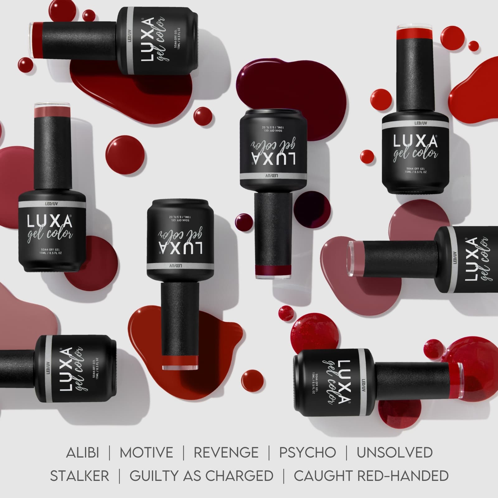 CRIMES OF PASSION COLLECTION - 8 pcs w/ Free Painted Swatch Sticks