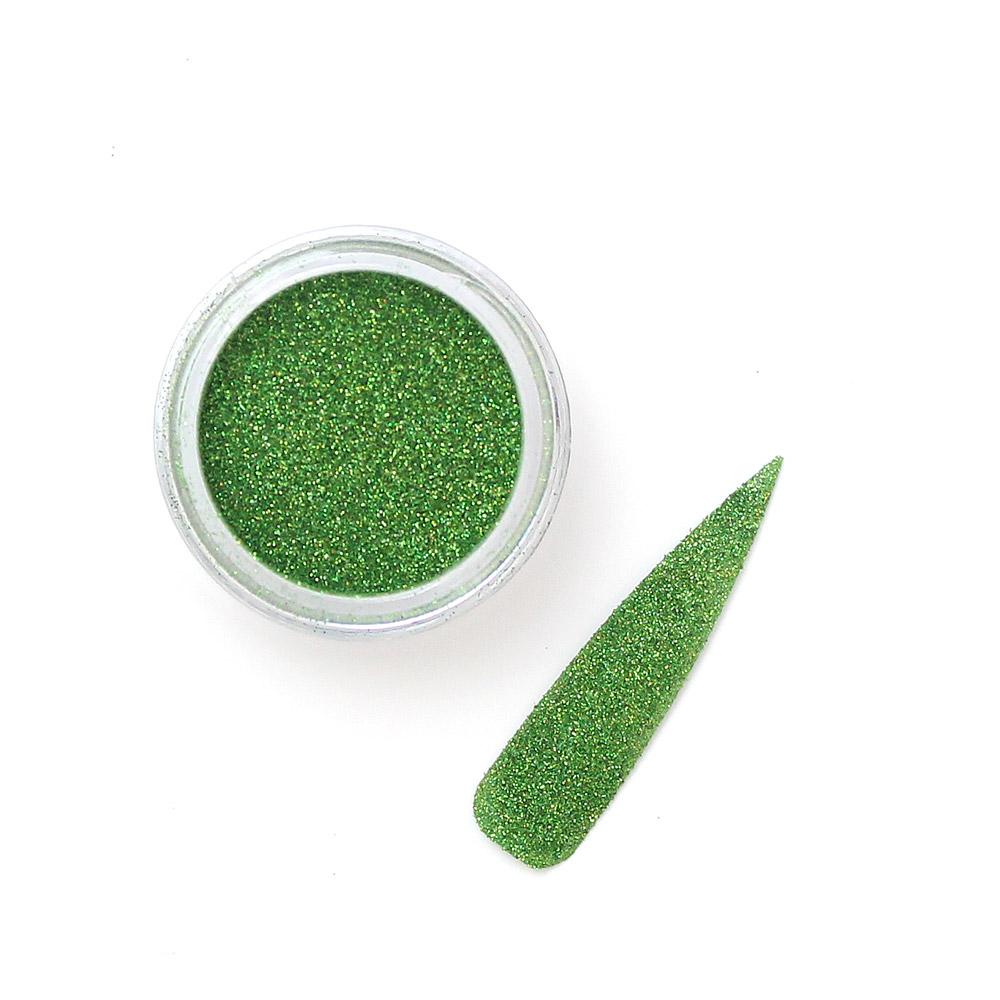 Laser Lime - Micro Glitz: Ultra Fine Metallic Lime Green Nail Glitter