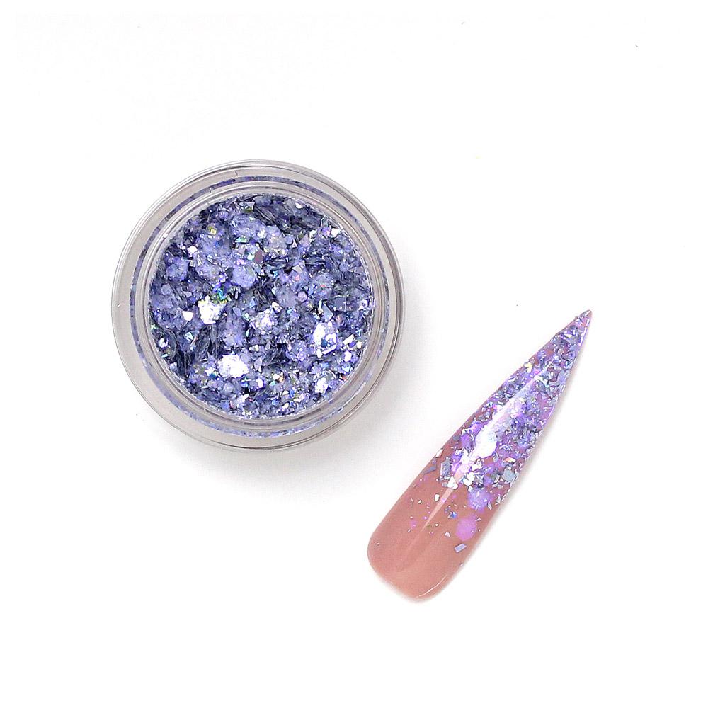Pixie Party Glitz 04: Ultra Fine & Chunky Teal Purple Nail Glitter