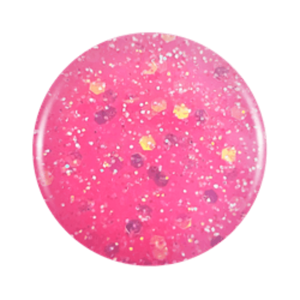 Cloud 9: Jelly Pink Glittery Gel Nail Polish