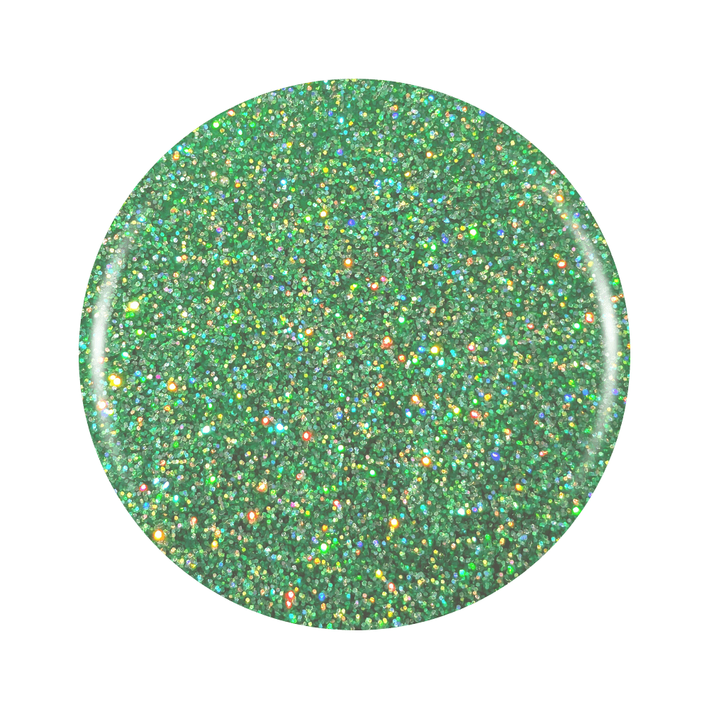 Emerald Gleam: Emerald Green Holographic Glitter Gel Nail Polish