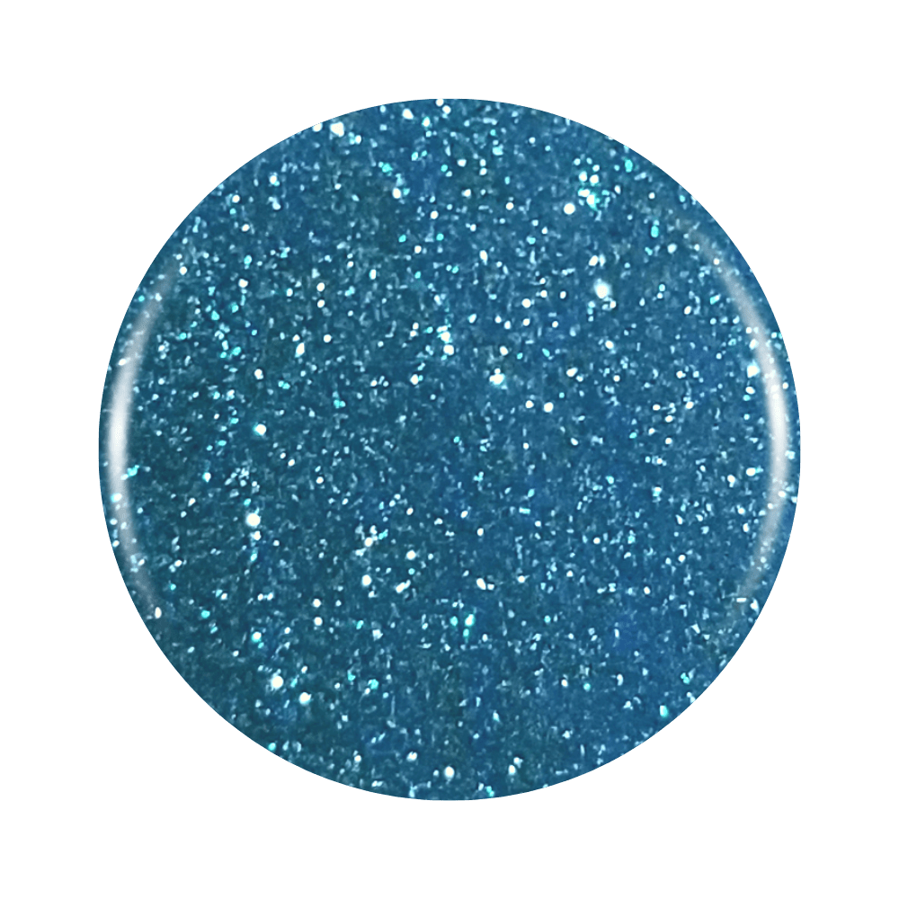 Eva: Turquoise Blue Glitter Gel Nail Polish