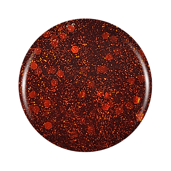 Winter Jingle: Ruby Red Glitter Gel Nail Polish