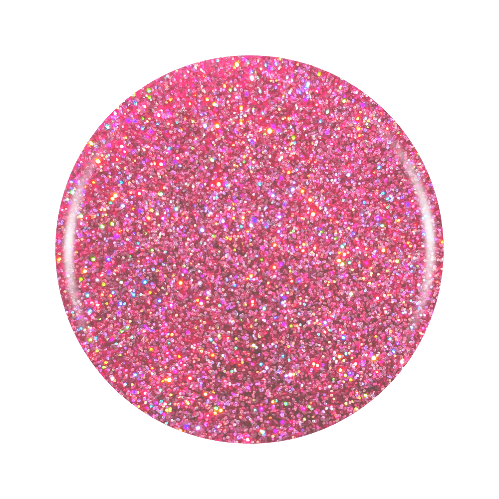 Magenta Nebula: Pink Holographic Glitter Gel Nail Polish