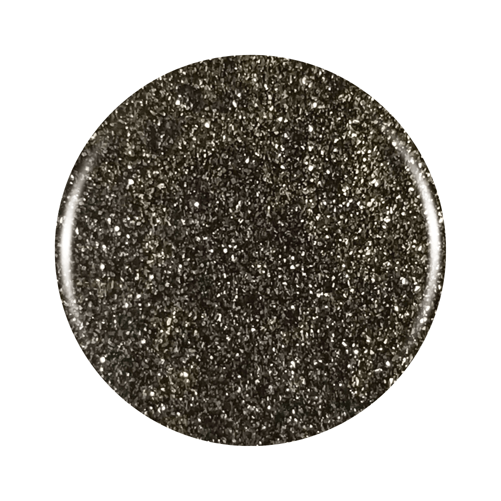 Quiana: Silver Black Glitter Gel Nail Polish