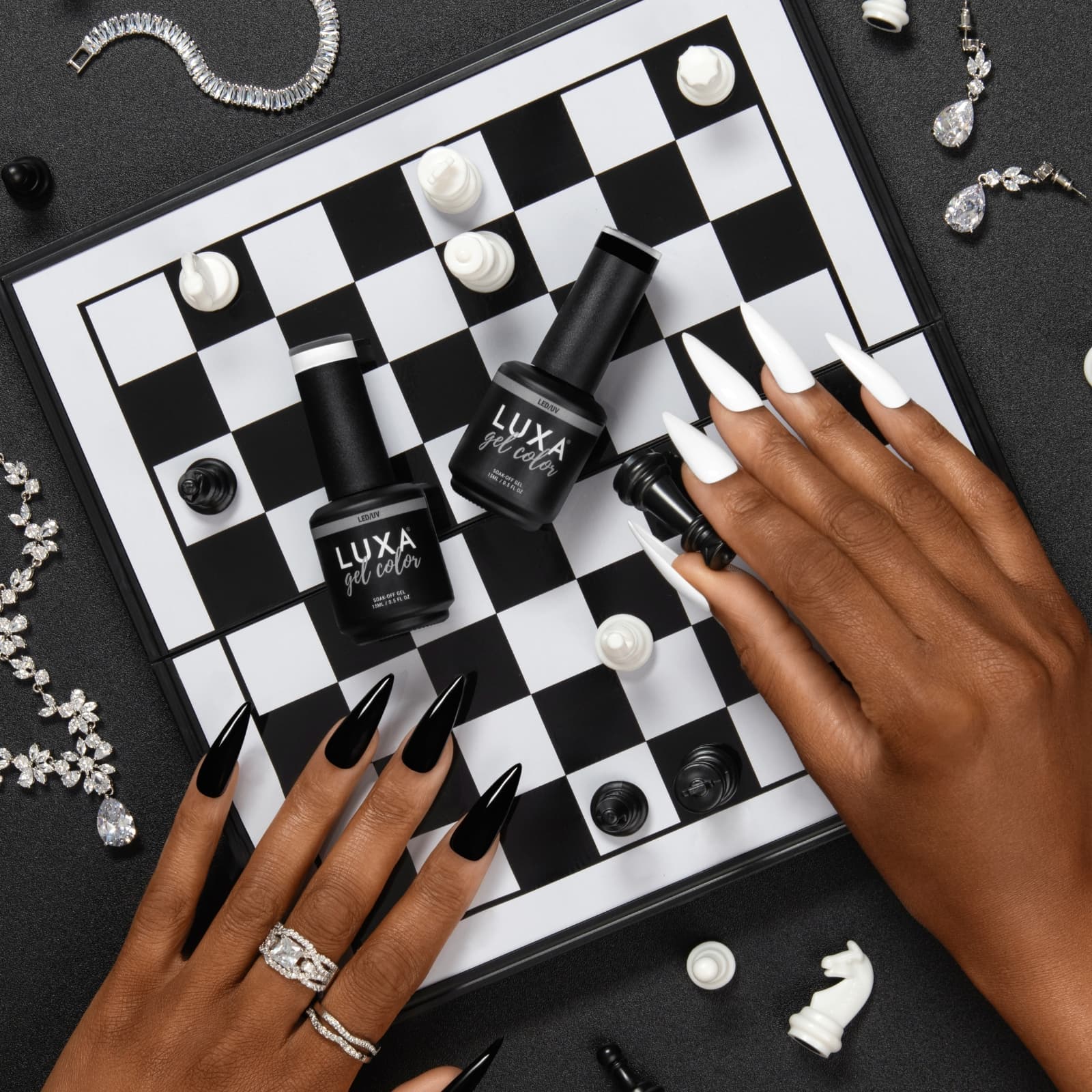 LUXA Gel Colors - Blackout and Whiteout