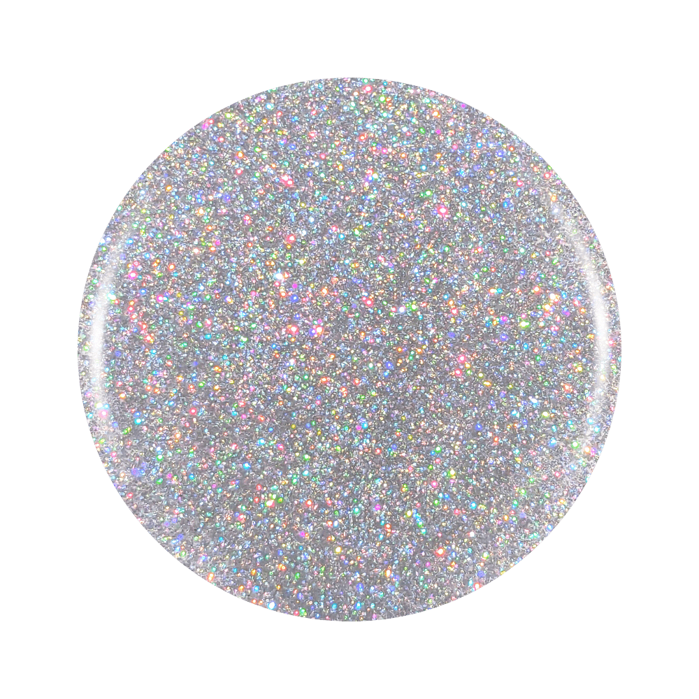 Silver Dust: Silver Holographic Glitter Gel Nail Polish
