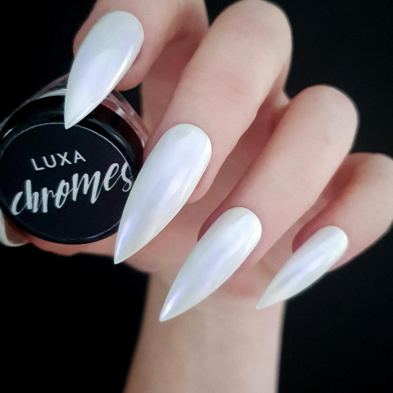 LUXA Nail Art - Opal Lavender on White