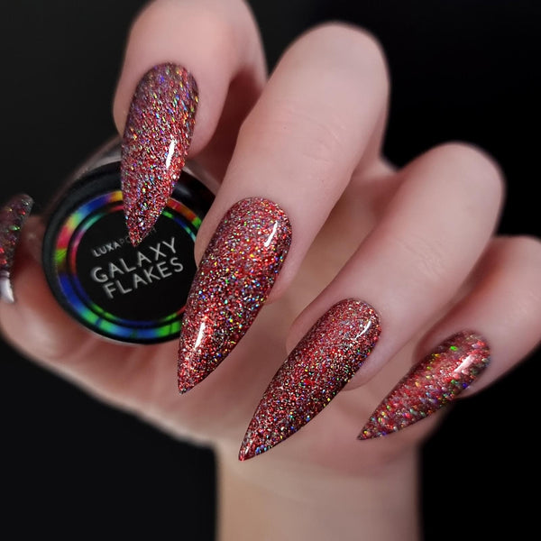 Orion Galaxy Flakes - Hand Swatch