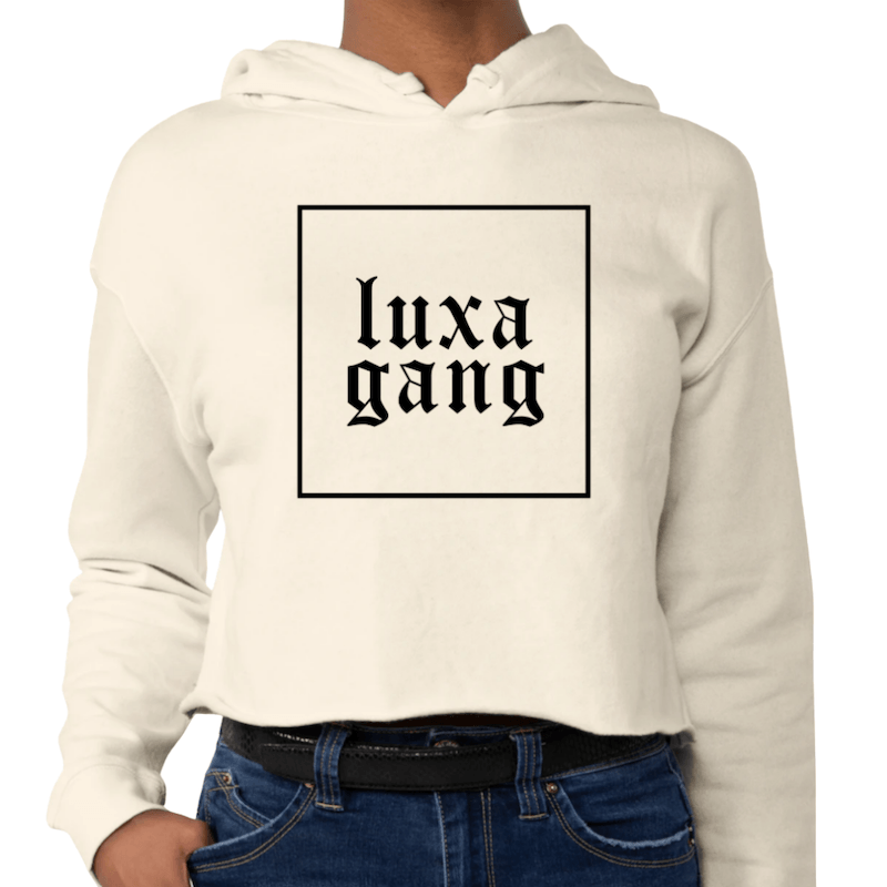 Luxa Gang crop hoodie