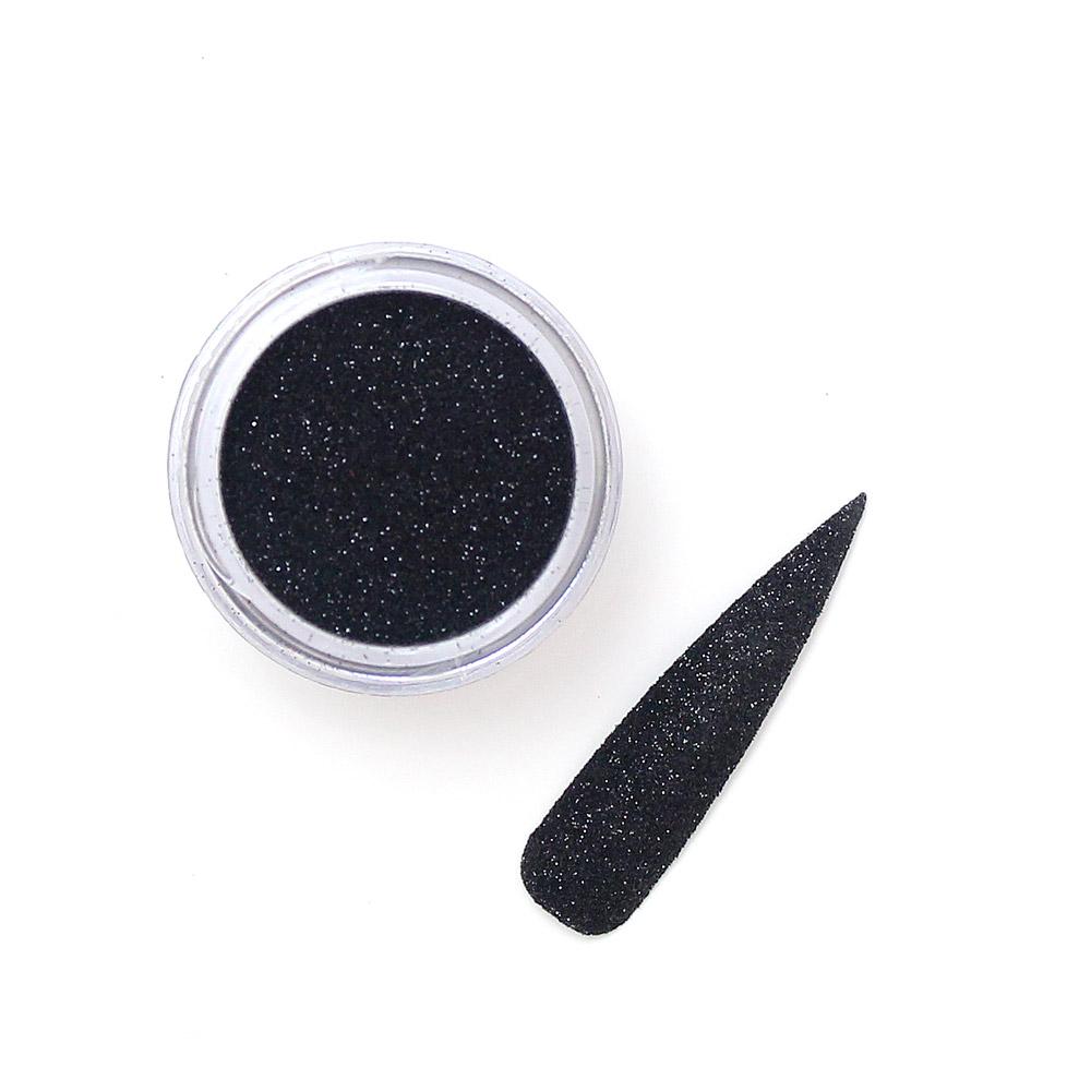 Onyx: Ultra Fine Black Metallic Nail Glitter